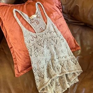Hollister gray sweater tank